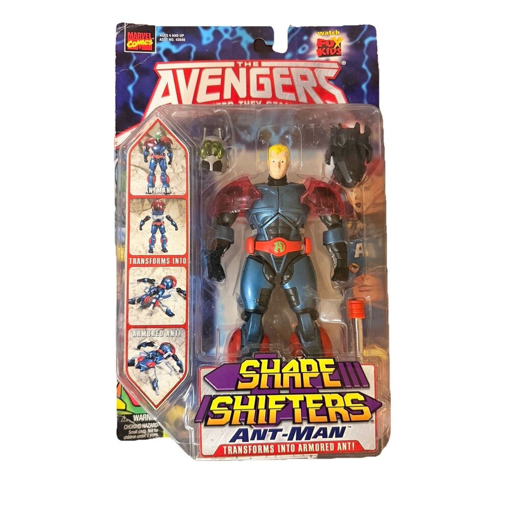 Marvel Avengers Ant-Man Shape Shifters Figure 2000 Toy Biz New Sealed